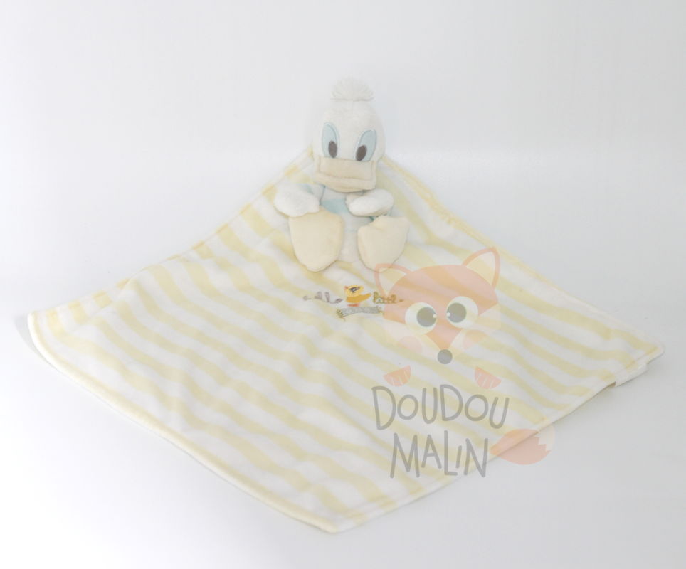  - donald canard - maxi plat jaune blanc 40 cm 